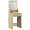 vidaXL Dressing Table Sonoma Oak 50 x 41 x 135 cm Engineered Wood