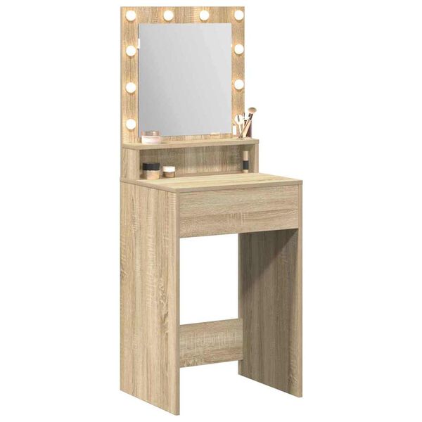 vidaXL Dressing Table Sonoma Oak 50 x 41 x 135 cm Engineered Wood