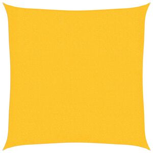 vidaXL Sunshade Sail 160 g/m&sup2; Yellow 2x2 m HDPE