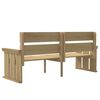 vidaXL 3 Piece Garden Dining Set Impregnated Solid Wood Pine