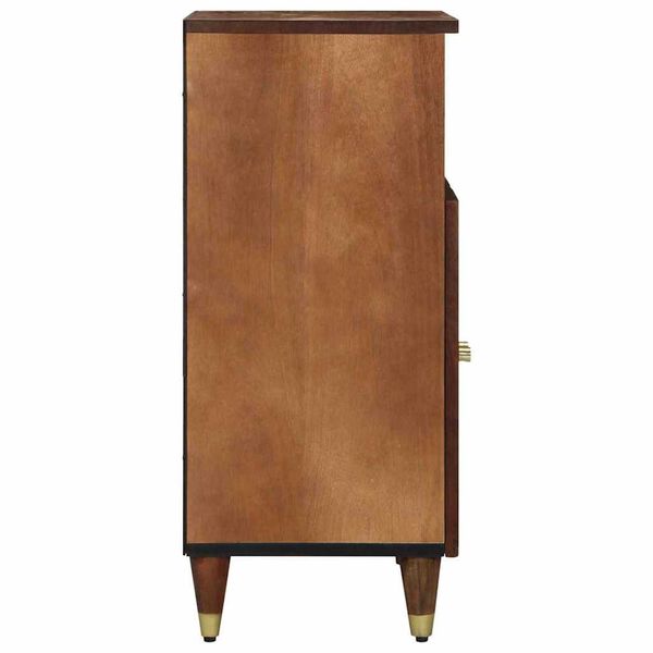 vidaXL Sideboard with Shelf Brown 60 x 33 x 75 cm Solid Mango Wood