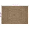 vidaXL Area Rugs Rectangular Grey 200 x 290 cm Jute