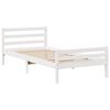 vidaXL Bed Frame without Mattress White 90x200 cm Solid Wood Pine