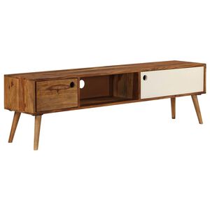 vidaXL TV Cabinet 140x30x40 cm Solid Acacia Wood