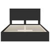 vidaXL Storage Bed with Headboard Black 150 x 200 cm Engineered Wood