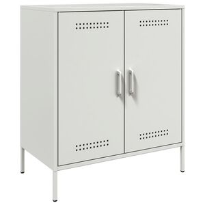 vidaXL Sideboard White 68x39x79 cm Steel