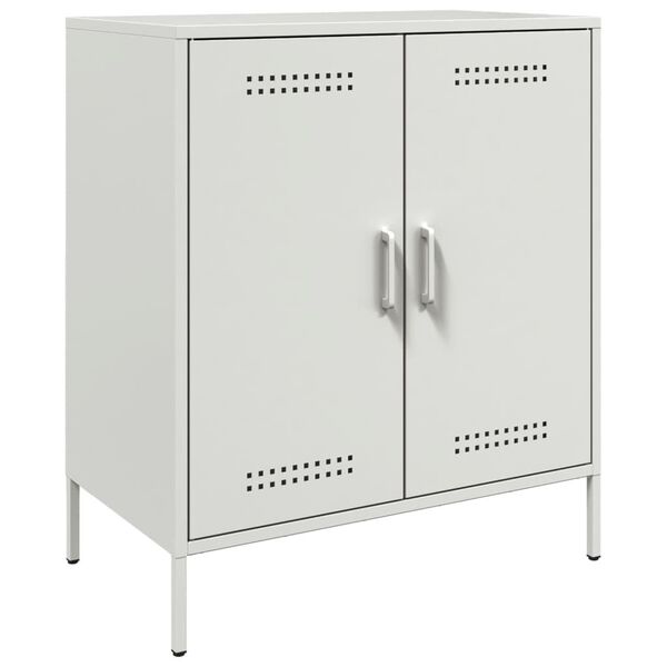 vidaXL Sideboard White 68x39x79 cm Steel