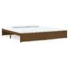 vidaXL Bed Frame without Mattress Honey Brown Solid Wood 200x200 cm
