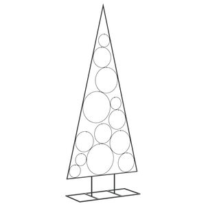vidaXL Metal Christmas Tree for Decoration Black 150 cm