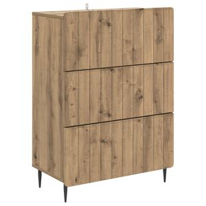 vidaXL Drawer Cabinet Artisan Oak 66 x 34.5 x 92 cm Engineered Wood
