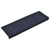 vidaXL Stair Mats Self-adhesive 15 pcs 65x21x4 cm Blue Rectangular Edge