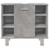 vidaXL Bathroom Cabinet Concrete Grey 60x32x53.5 cm Engineered Wood