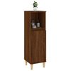 vidaXL Bathroom Cabinet Brown Oak 30x30x100 cm Engineered Wood