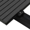 vidaXL WPC Solid Decking Boards with Accessories 20 m&sup2; 2.2 m Black