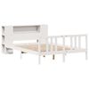vidaXL Bookcase Bed without Mattress White 140x200cm Solid Wood Pine
