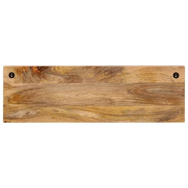 vidaXL Wall-mounted Coat Rack with 5 Hooks Solid Wood Mango