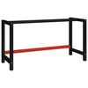 vidaXL Metal Frame | Black | Metal | Large | Durable | Metal Frame | Rectangular