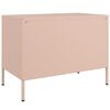 vidaXL TV Cabinets 2 pcs Pink 68x39x50.5 cm Steel