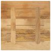 vidaXL Table Top 40x40x2.5 cm Square Solid Wood Rough Mango