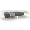 vidaXL Day Bed without Mattress White Solid Wood Pine 90x200 cm