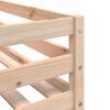 vidaXL Bunk Bed without Mattress White&Black 90x200 cm Solid Wood Pine