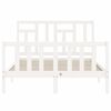 vidaXL Bed Frame without Mattress White 120x200 cm Solid Wood Pine