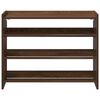 vidaXL Shoe Rack Brown Oak 80x25x62 cm Engineered Wood
