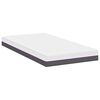vidaXL Mattress White and Grey 100 x 200 cm Memory Foam