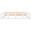 vidaXL Bed Frame without Mattress White 120x200 cm Solid Wood
