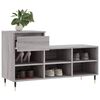 vidaXL Shoe Cabinet Grey Sonoma 102x36x60 cm Engineered Wood