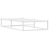 vidaXL Bed Frame without Mattress White 90x200 cm Metal