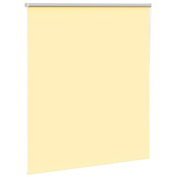 vidaXL Roller Blind Blackout Yellow 120x150 cm Fabric Width 116.6 cm Polyester