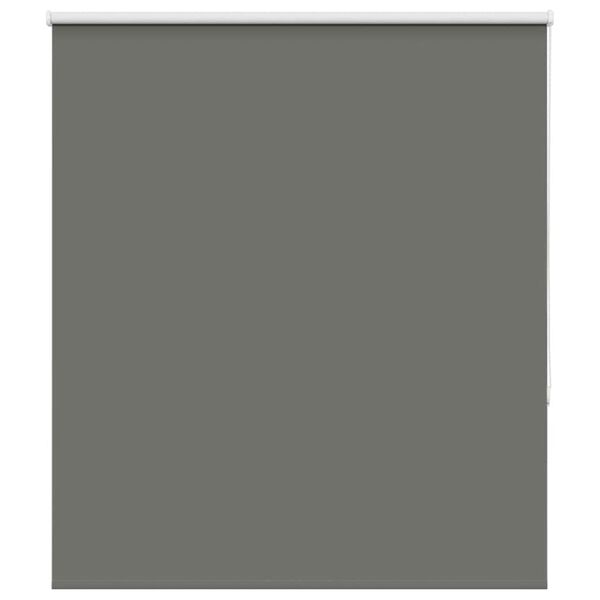 vidaXL Roller Blind Blackout Grey 125x130 cm Fabric Width 121.6 cm Polyester