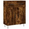 vidaXL Sideboard Smoked Oak 69,5x34x90 cm Engineered Wood
