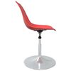 vidaXL Swivel Dining Chairs 6 pcs Red PP
