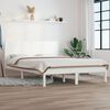 vidaXL Bed Frame without Mattress White 140x200 cm Solid Wood Pine