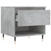 vidaXL Coffee Table Concrete Grey 50x46x50 cm Engineered Wood
