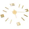 vidaXL 3D Wall Clock Modern Design Gold 100 cm XXL