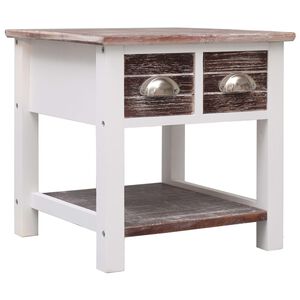 vidaXL Side Table Brown 40x40x40 cm Paulownia Wood