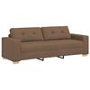 vidaXL 3-Seater Sofa Brown 220 cm Fabric