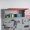 vidaXL Tool Cabinet Red and grey 100 x 25 x 35 cm Powder-coated steel
