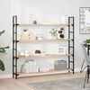 vidaXL Floating Shelf 120x20x2 cm Untreated Solid Wood Acacia