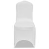 vidaXL Chair Cover Stretch White 30 pcs