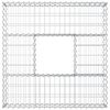 vidaXL Gabion Raised Bed Silver 100 x 100 x 20 cm Galvanised Steel