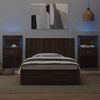vidaXL Bed Headboard with Cabinets Brown Oak 120 cm Engineered Wood