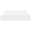 vidaXL Storage Bed Frame White 150 x 200 cm Engineered Wood