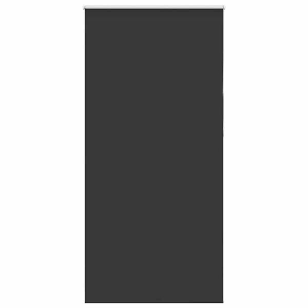 vidaXL Roller Blind Blackout Black 100x230 cm Fabric Width 95.7 cm Polyester