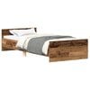 vidaXL Bed Frame without Mattress Old Wood 90x200 cm Engineered Wood