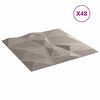 vidaXL Wall Panels 48 pcs Concrete Grey 50 x 50 cm XPS Foam