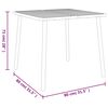 vidaXL Garden Table Anthracite 80x80x71 cm Steel